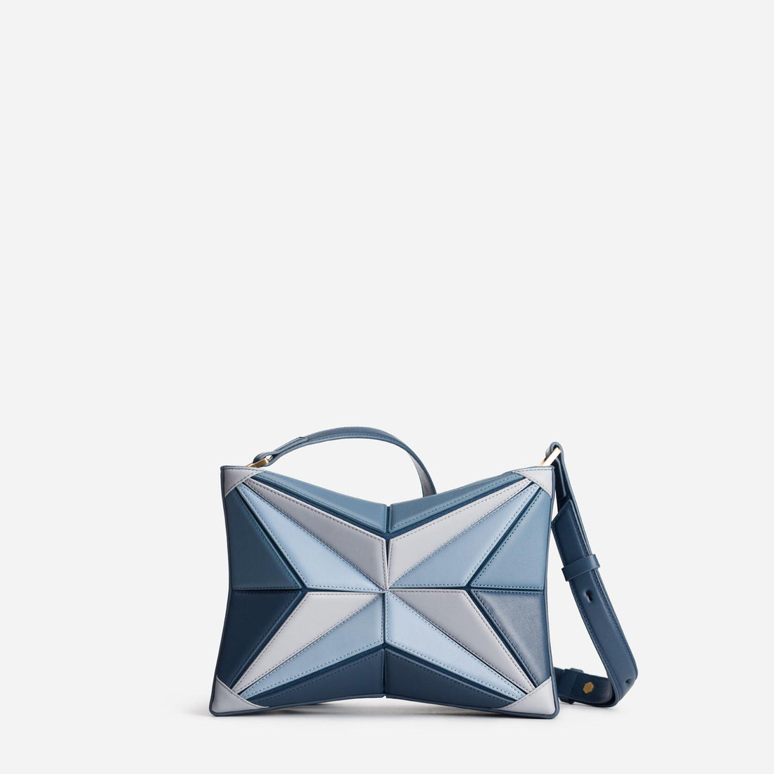 Atlas leather bag in Denim