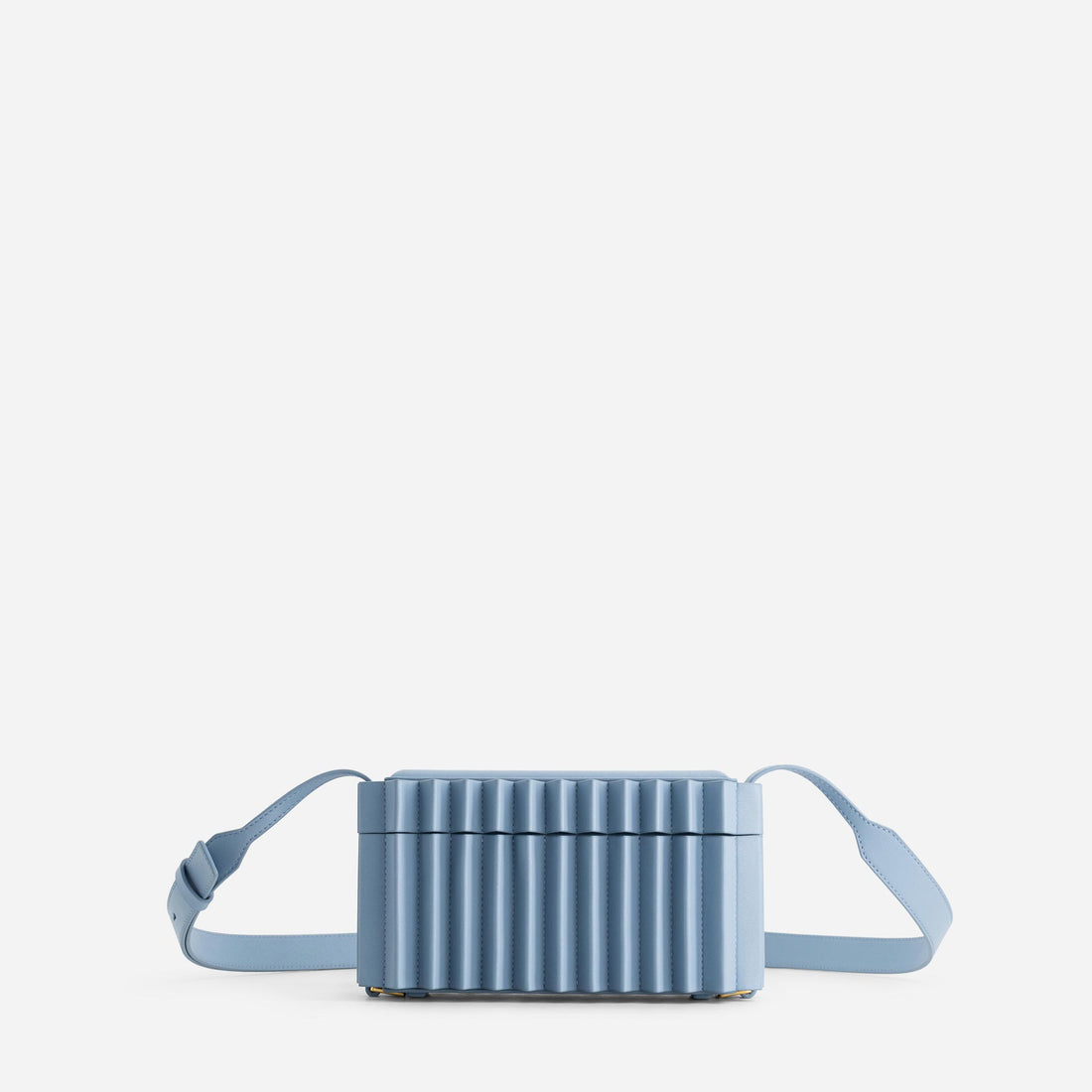 Block leather bag in Arctic