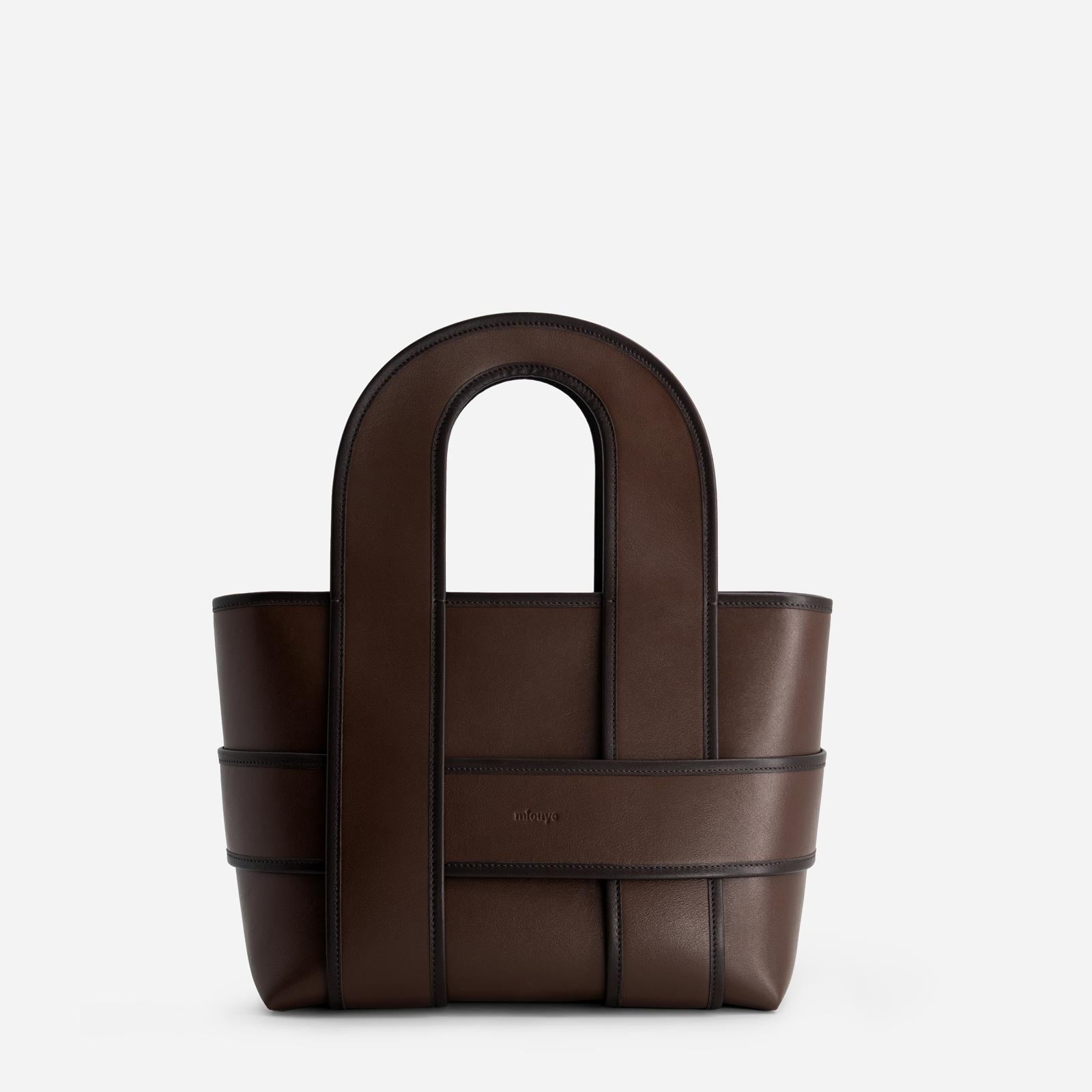 Checker Tote - Espresso