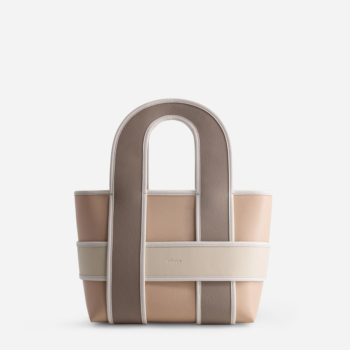 Checker Tote - Meringue