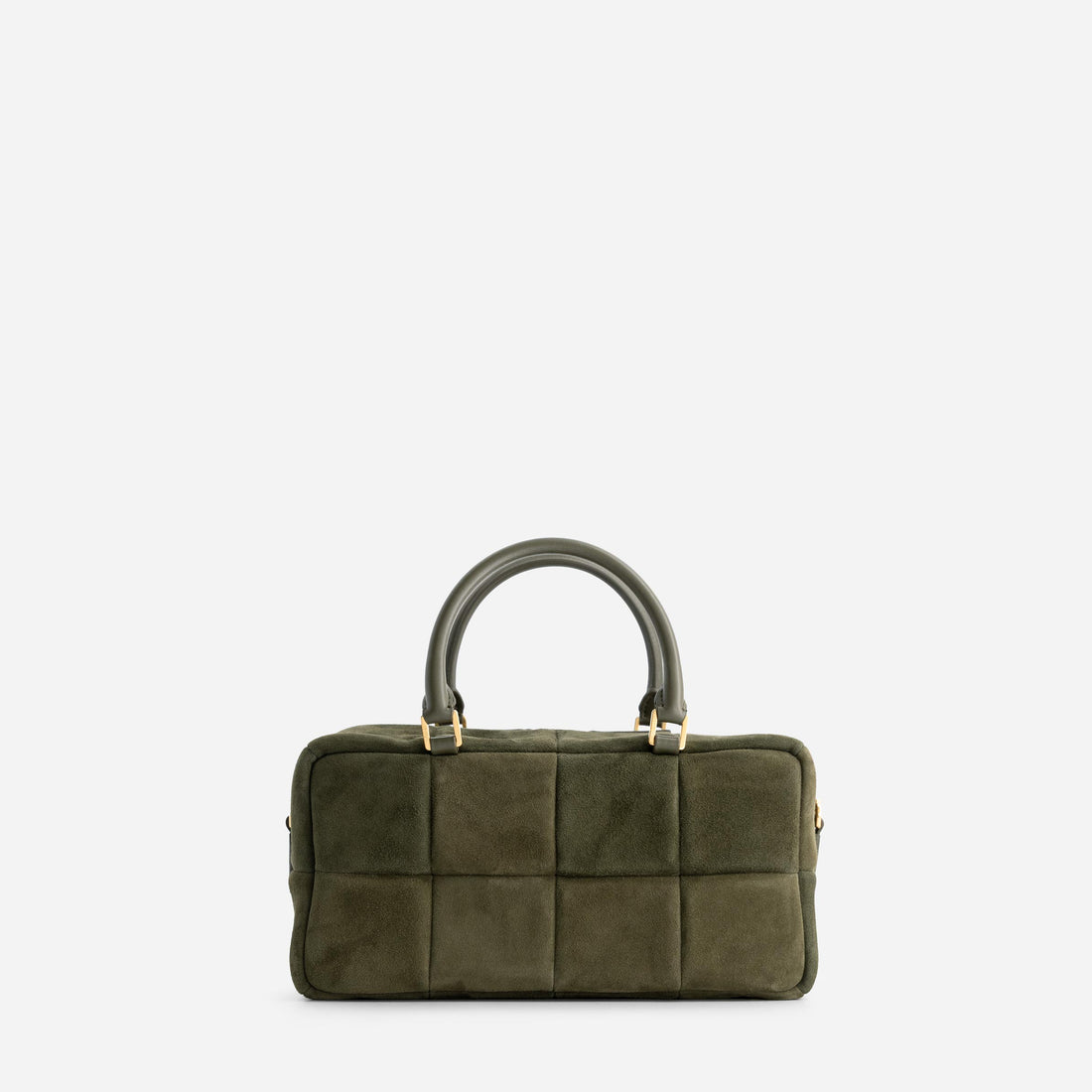Grid bag in Suede Khaki