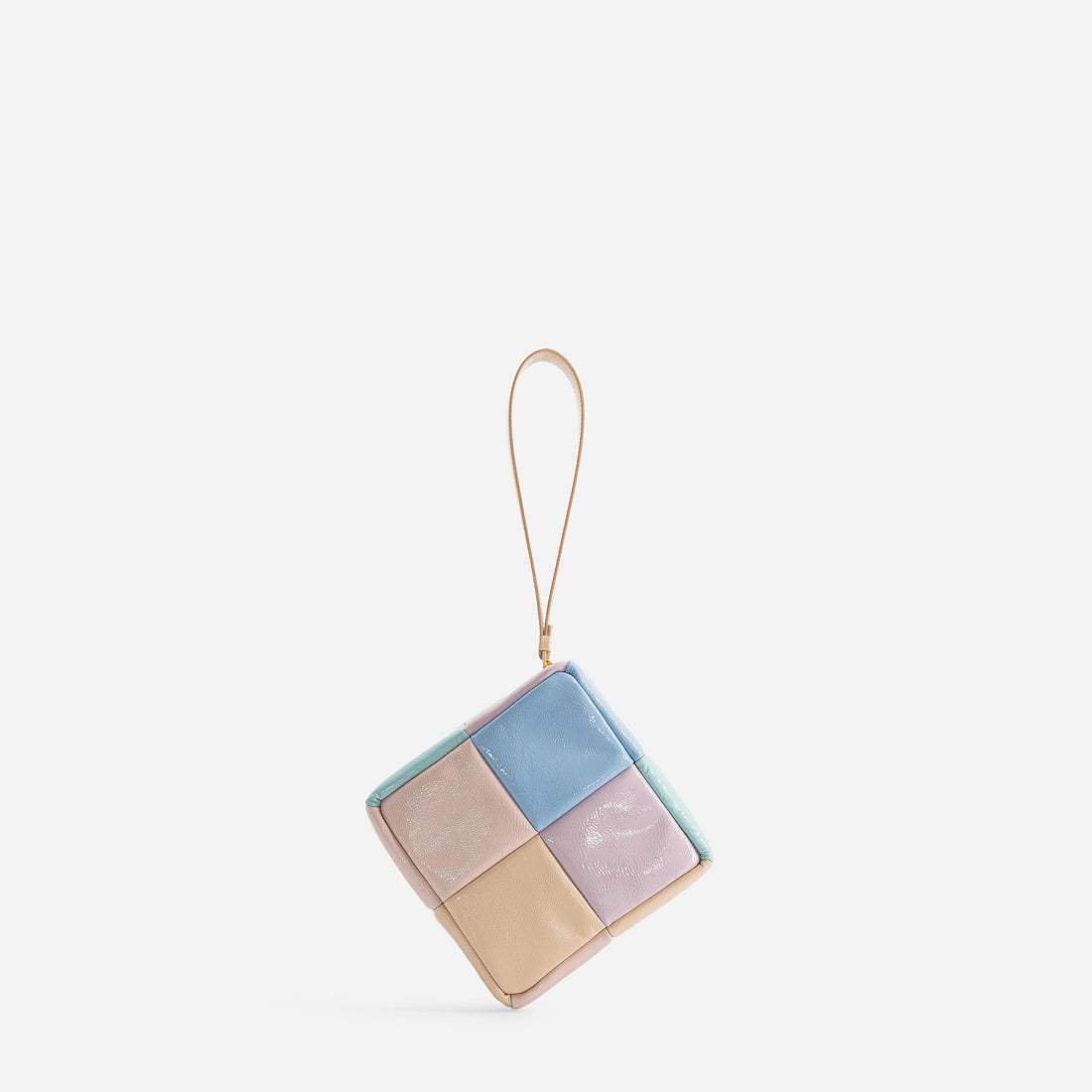 Grid Clutch in Mermaid Multicolor
