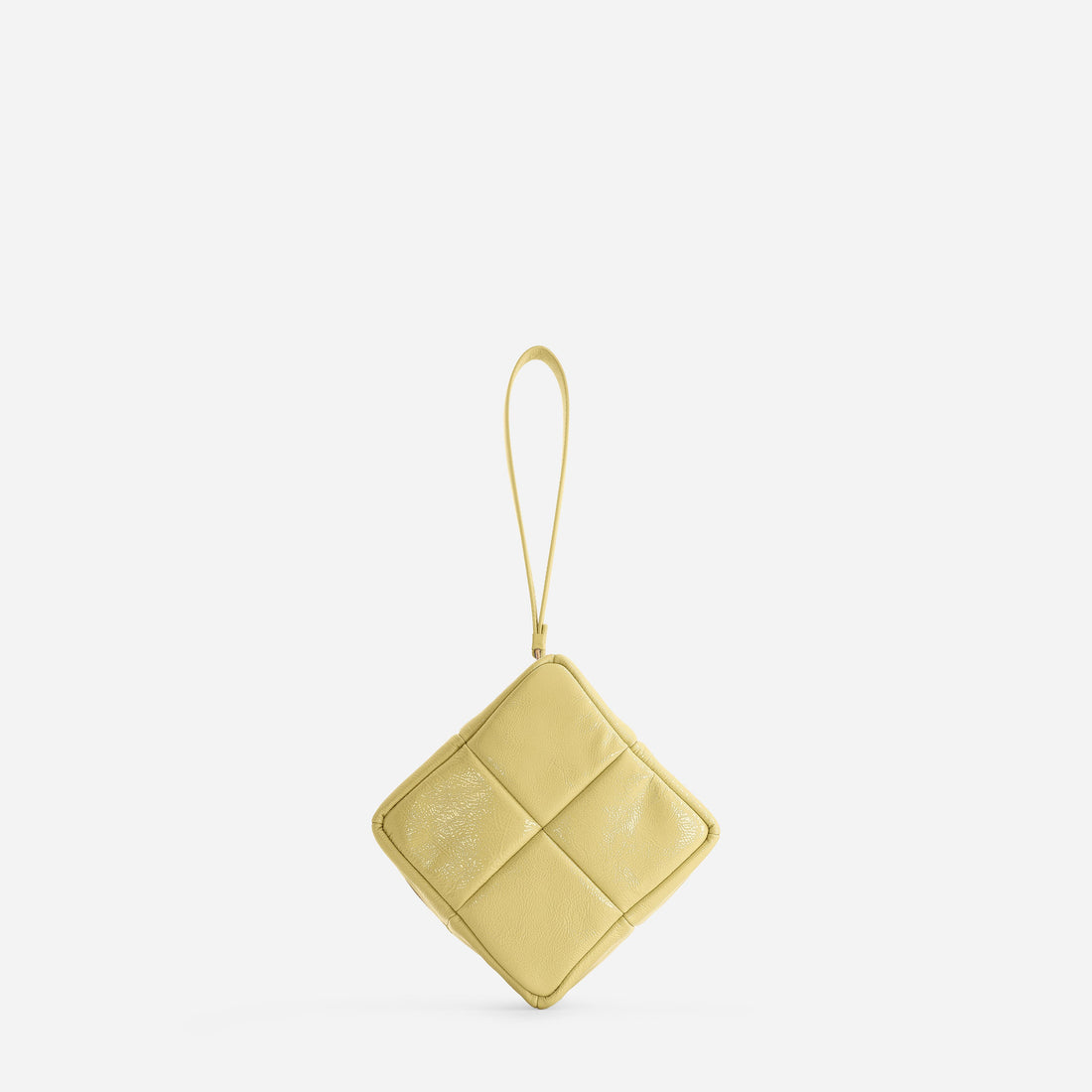 Grid Clutch in Mermaid Yellow