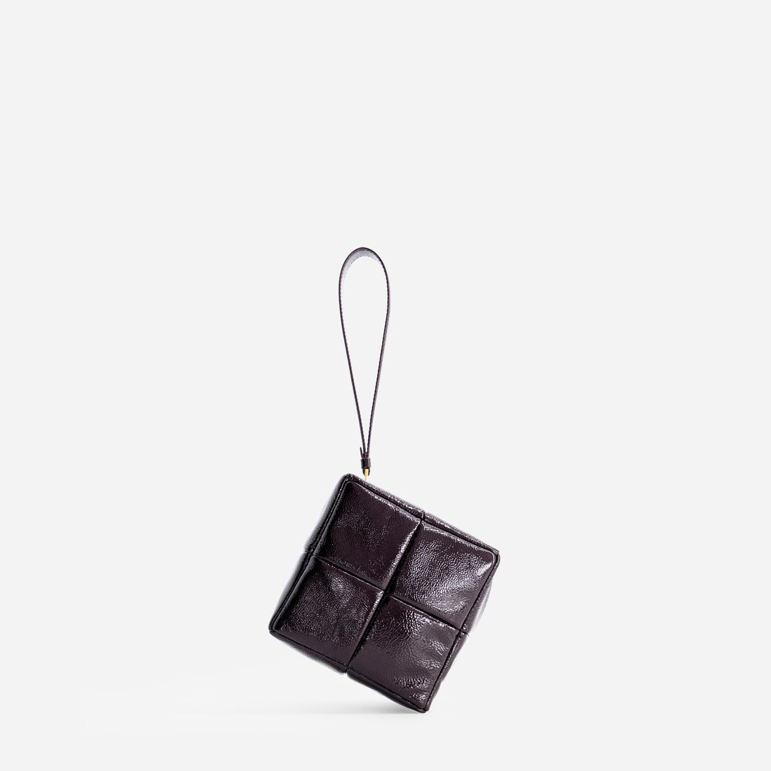 Grid Clutch in Naplak Bordeaux