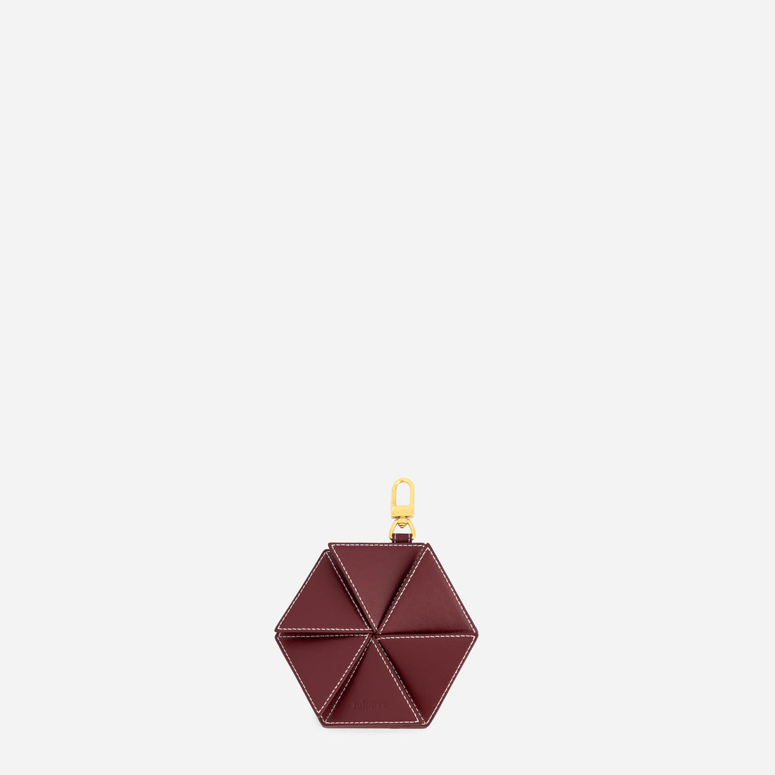 Hexagon Charm in Bordeaux