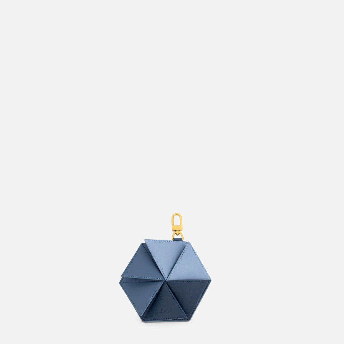 Hexagon Charm in Denim