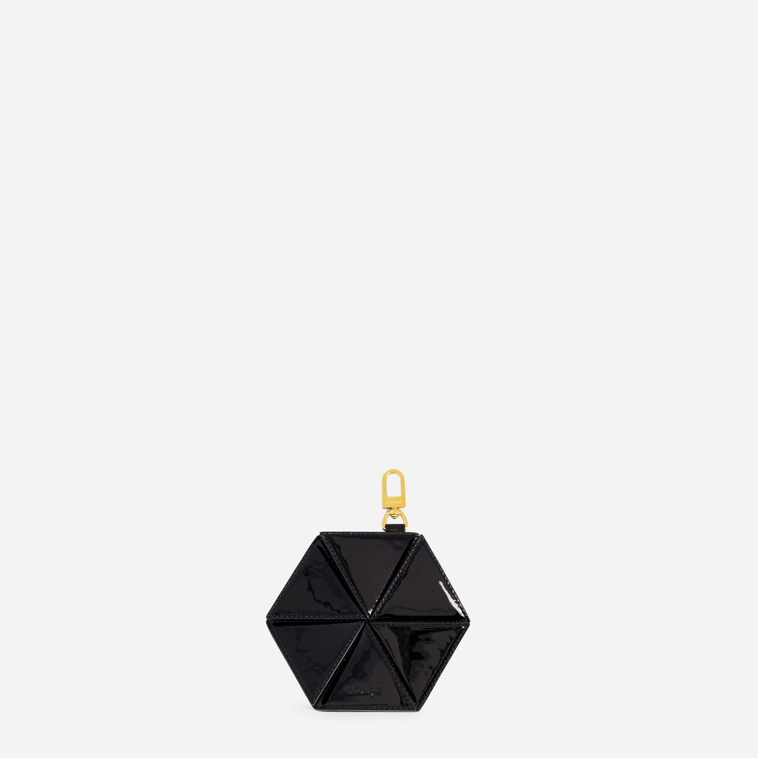 Hexagon Charm in Patent Black