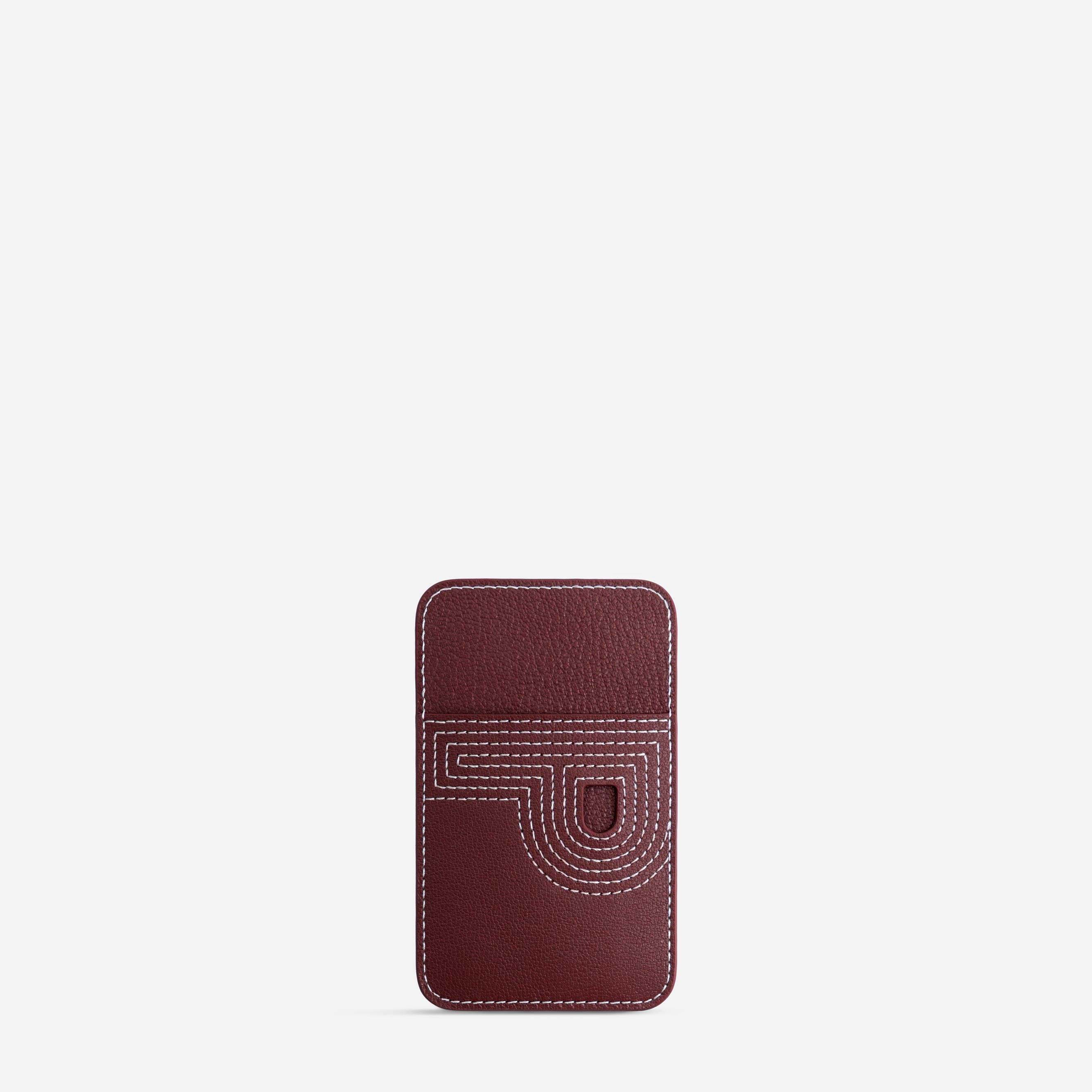 Cardholder P - Chèvre Bordeaux