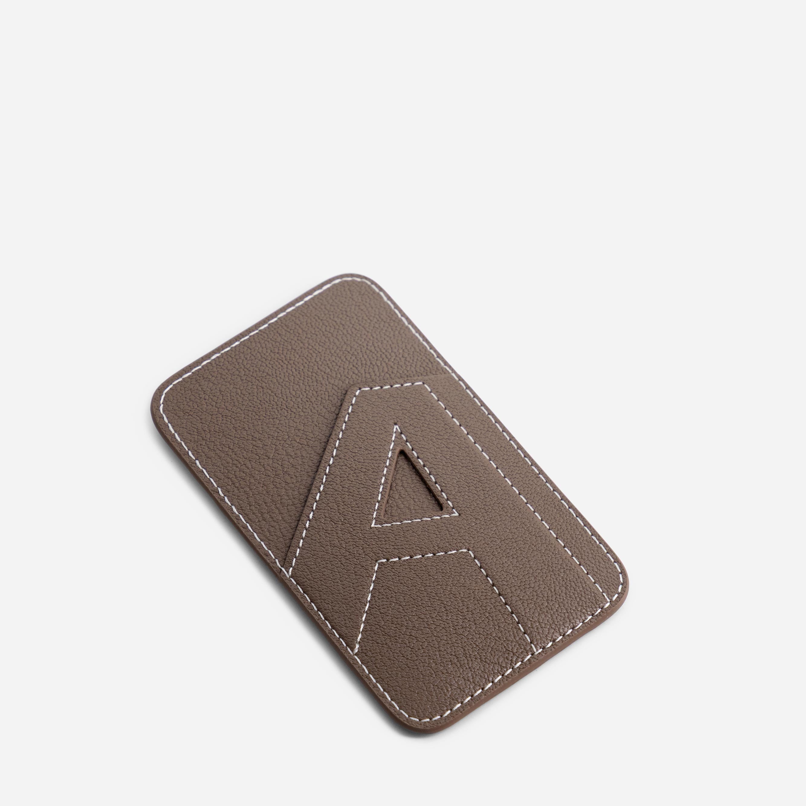 Cardholder A - Chèvre Etoupe