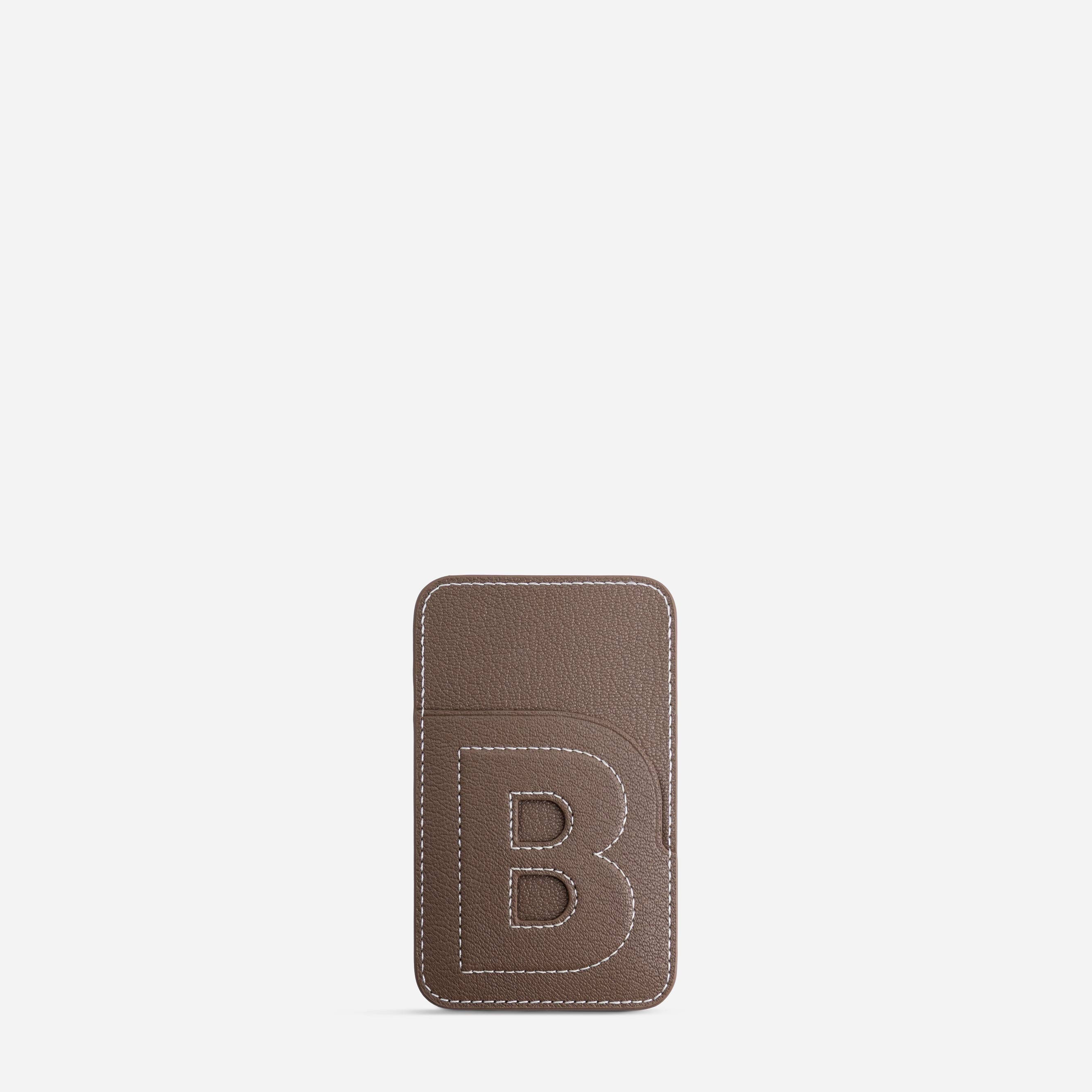 Cardholder B - Chèvre Etoupe