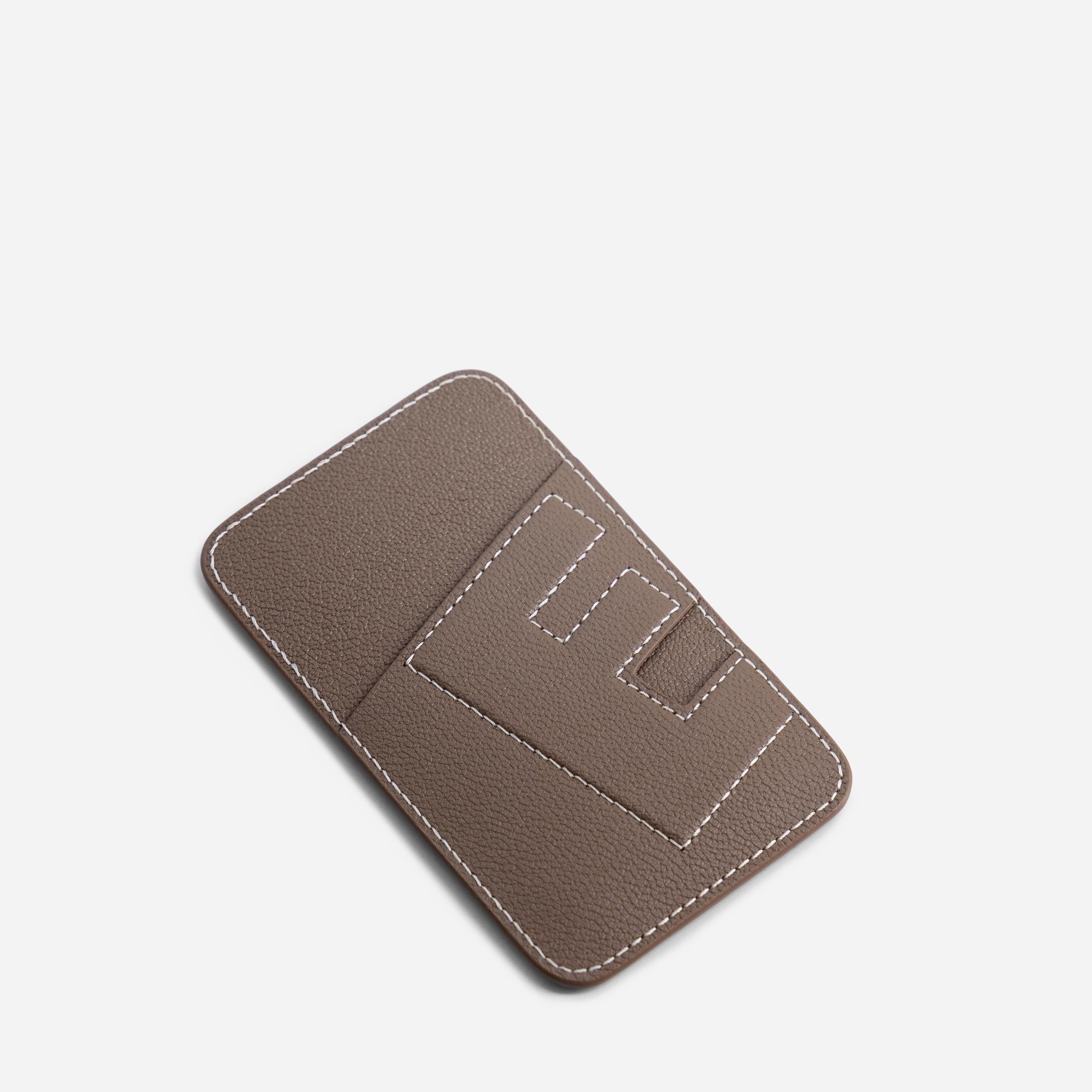 Cardholder E - Chèvre Etoupe