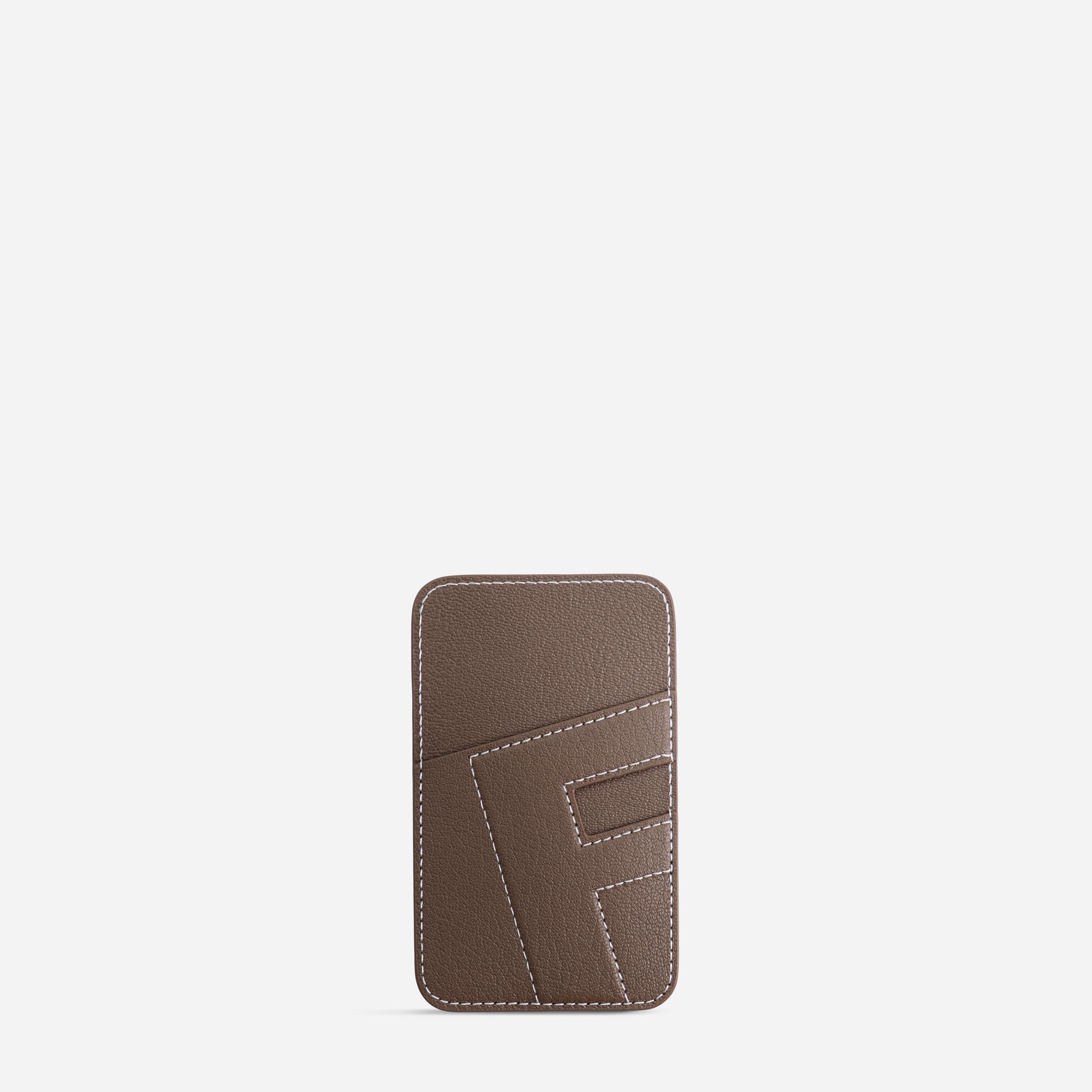 Cardholder F - Chèvre Etoupe