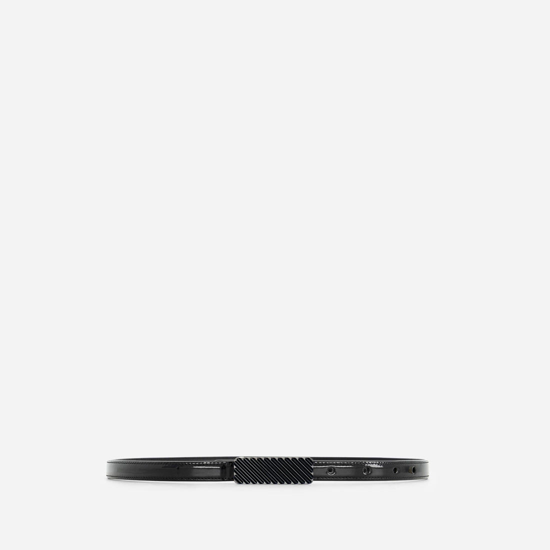 Isla Belt in Patent Black