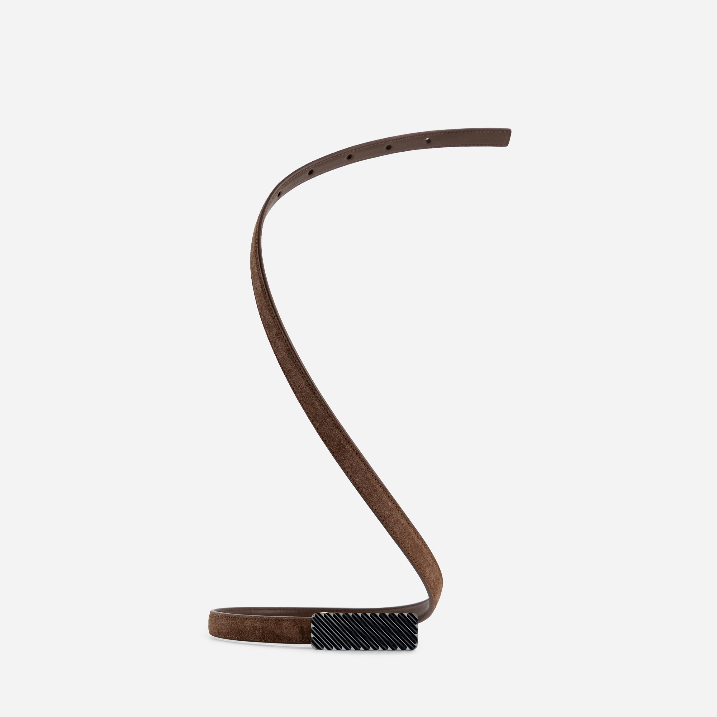 Isla Belt - Suede Espresso