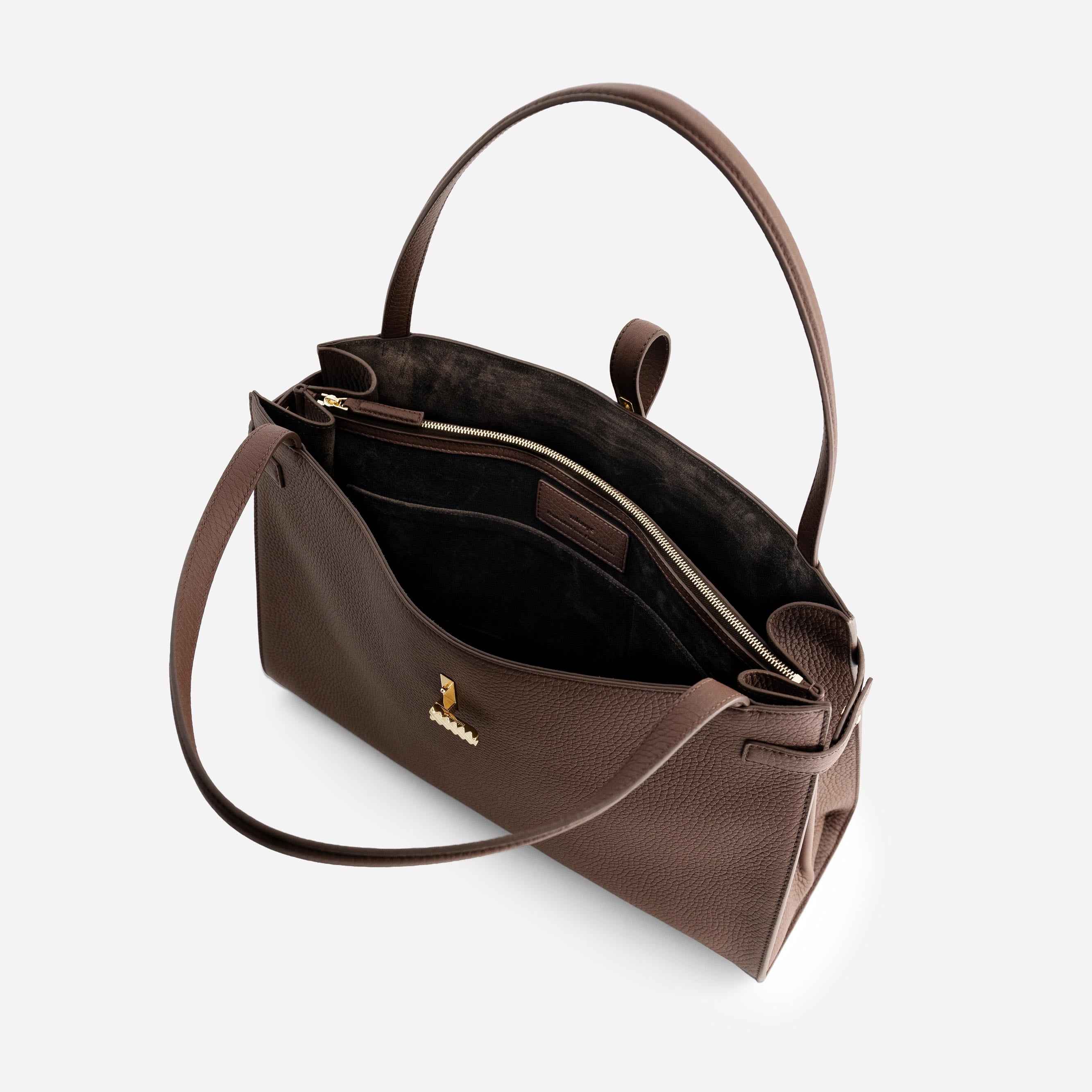Isla Tote - Grained Espresso