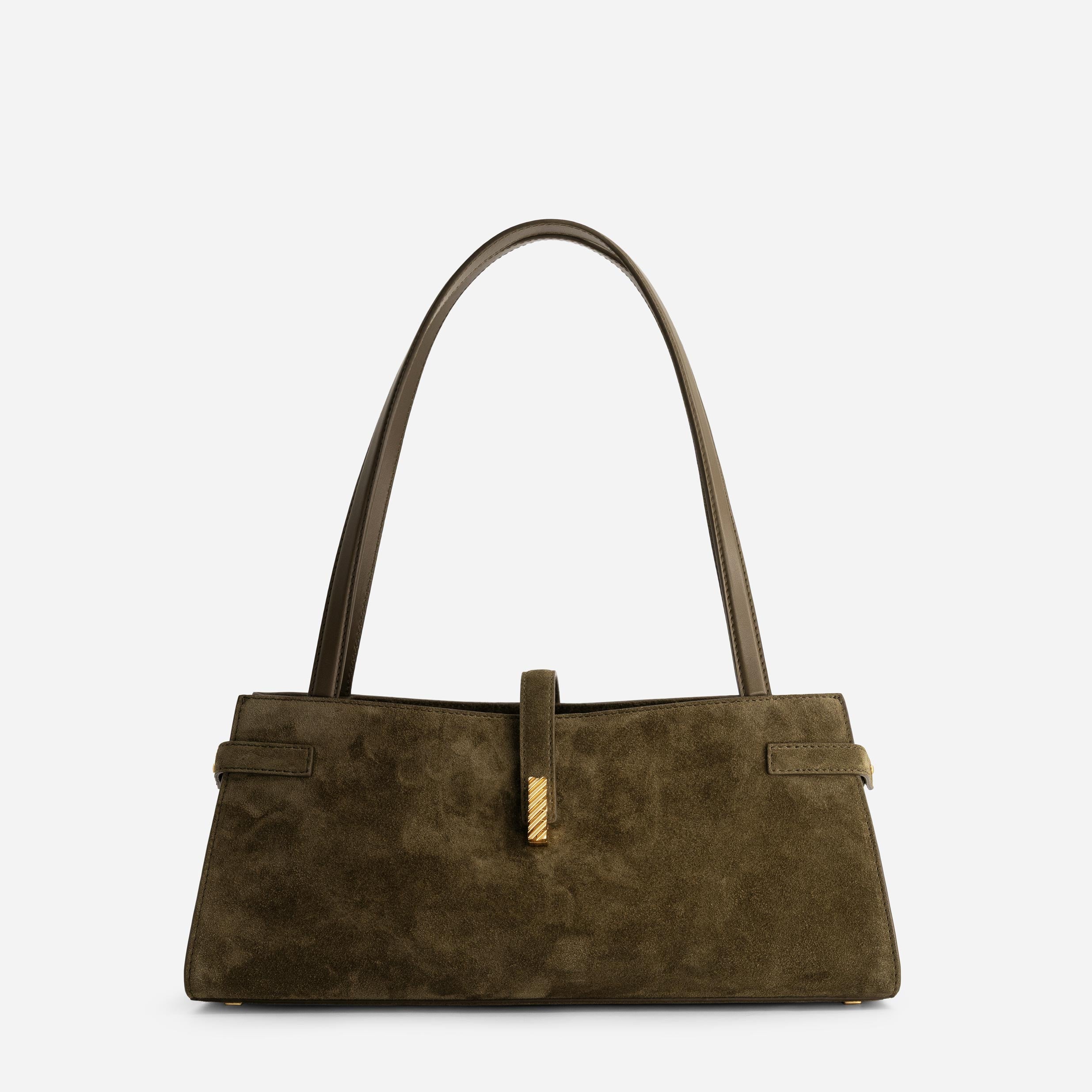 Isla Wide Tote - Suede Moss