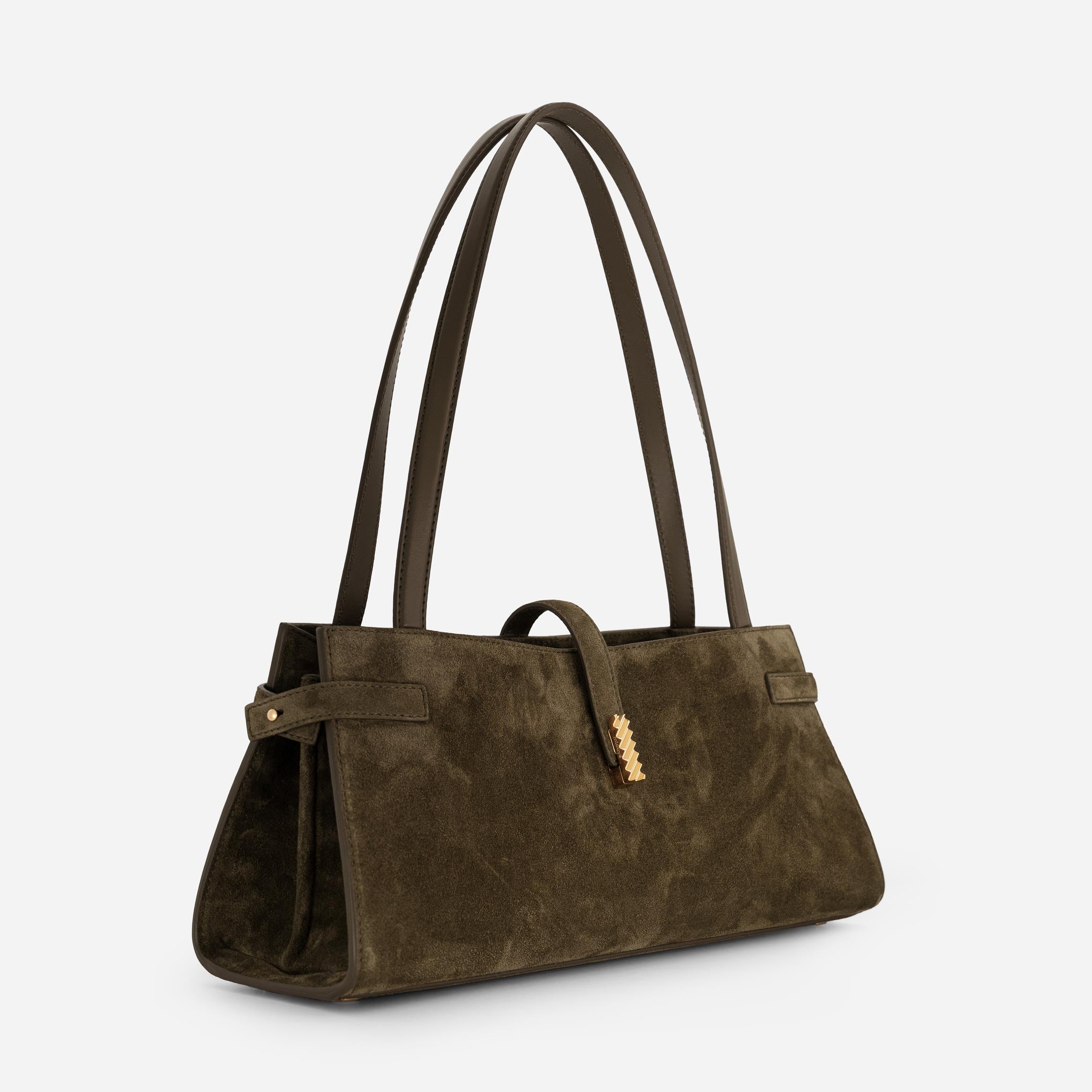 Isla Wide Tote - Suede Moss