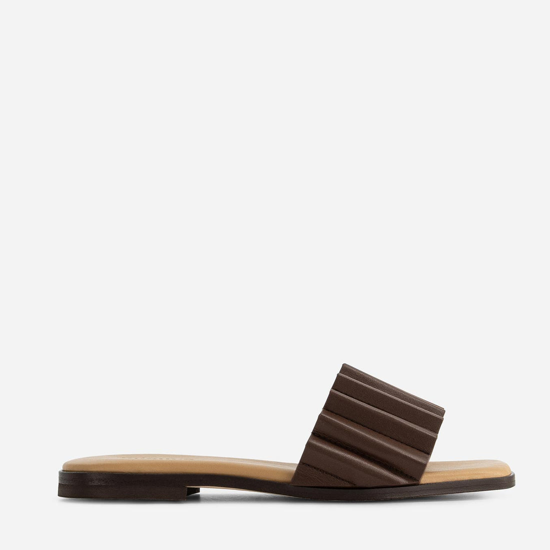 Louise Slide Sandal in Praline