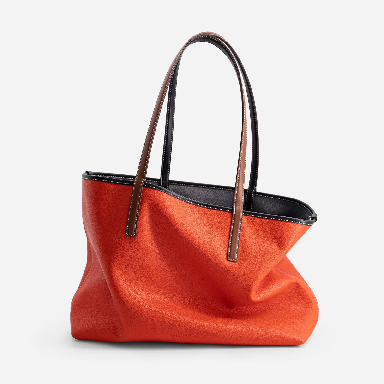M Tote - Gray & Orange