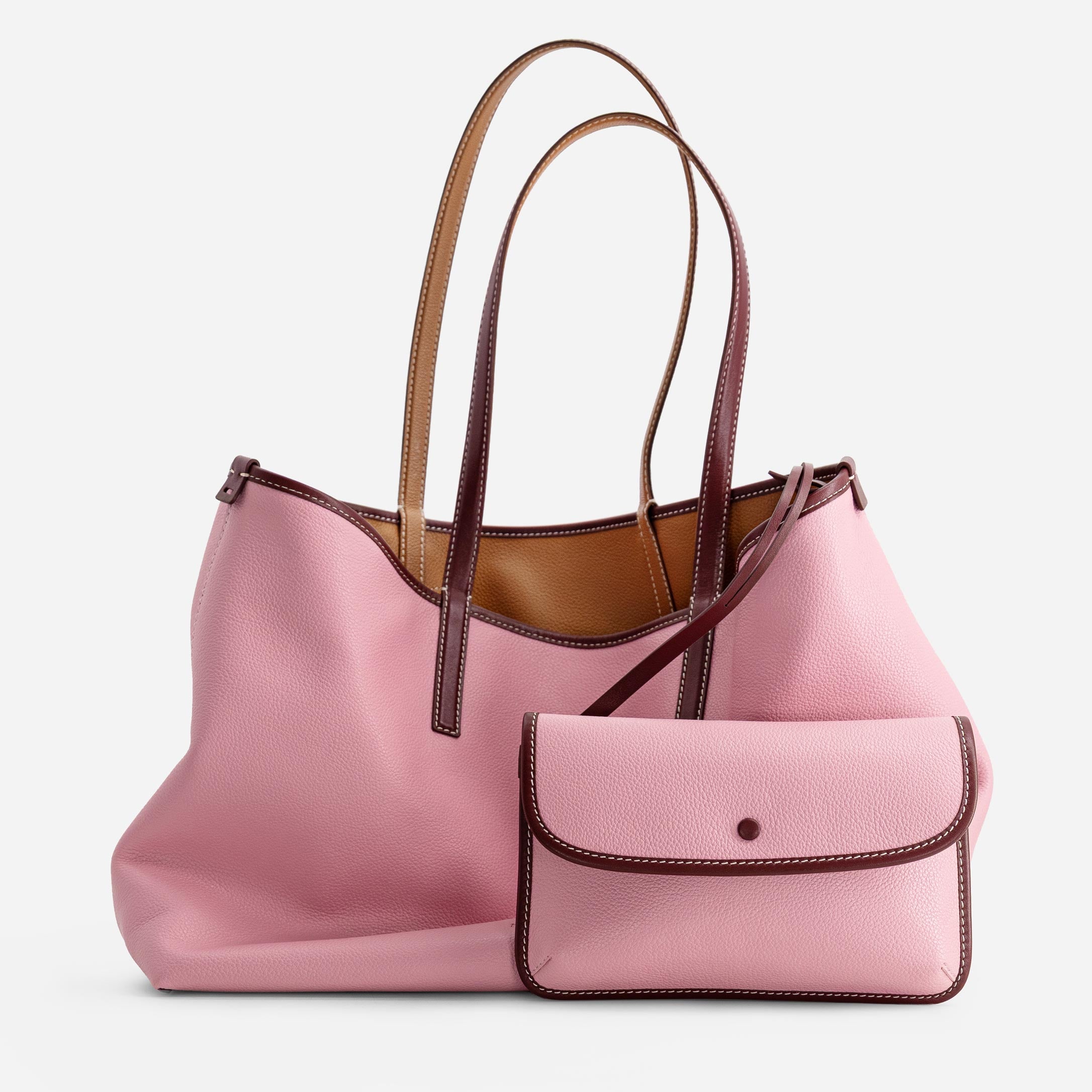 M Tote - Tan & Pink
