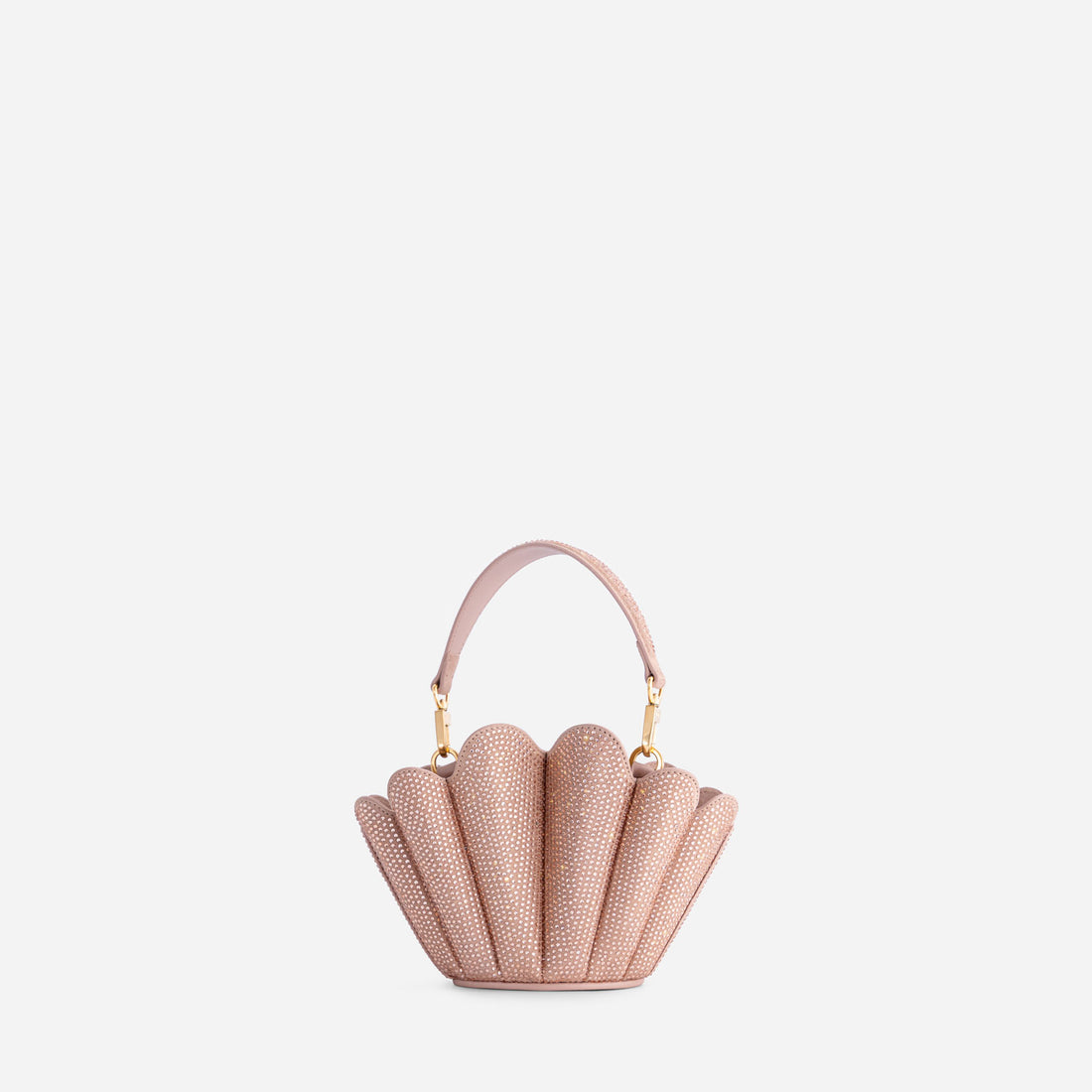 Micro Seashell bag in Crystal Nude