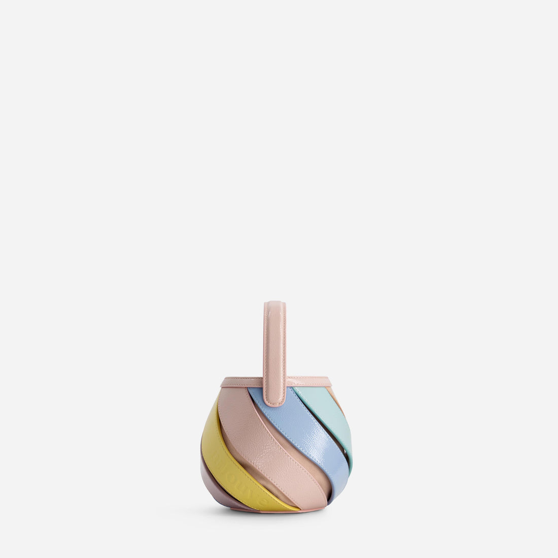 Mini Helix leather bag in Mermaid Multicolor