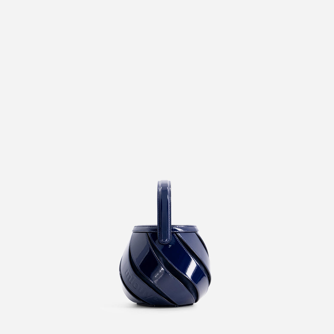 Mini Helix bag in Patent Navy