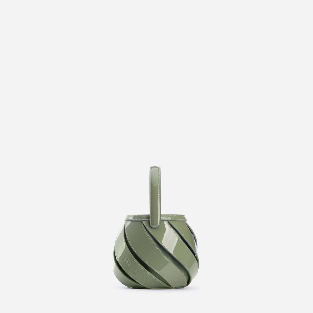 Mini Helix bag in Patent Sage