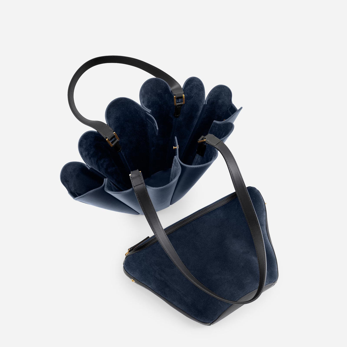 Mini Seashell Tote in Navy