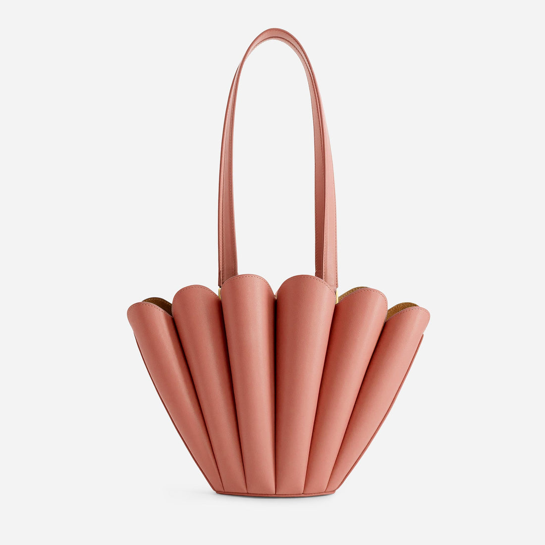 Mini Seashell Tote in Peach