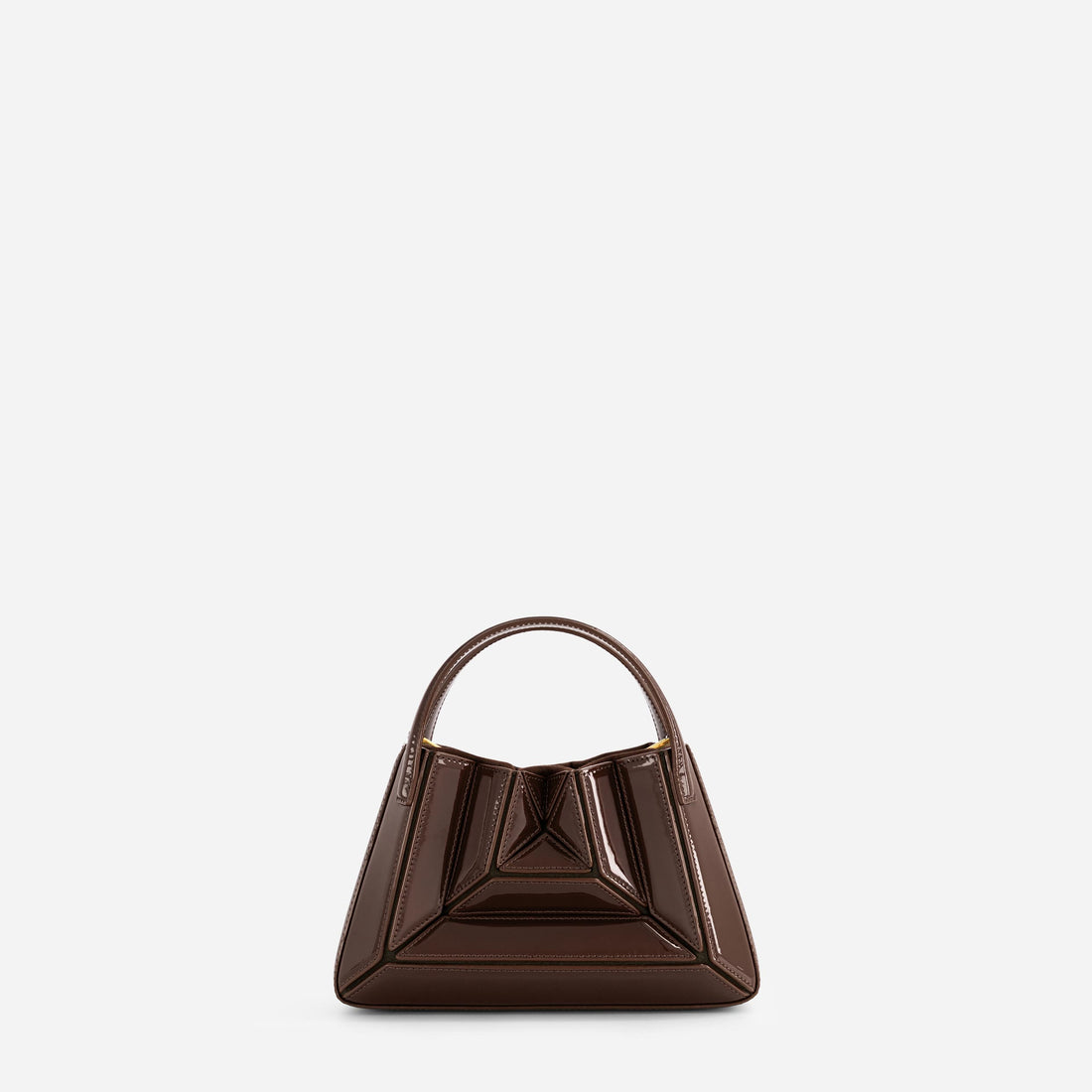 Mini Sera Tote in Patent Brown