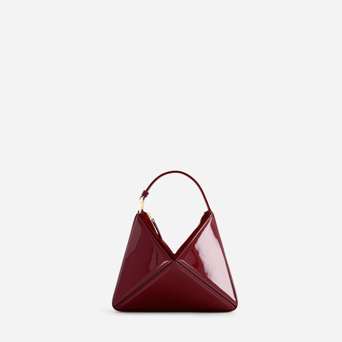 Mini Flex Bag in Patent Bordeaux