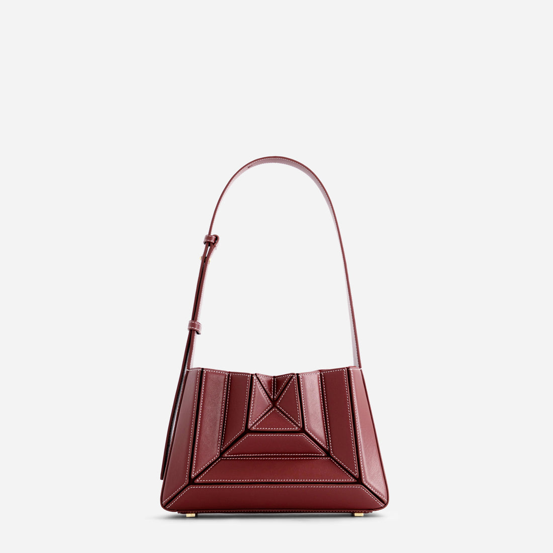 Mini Sera Éclat leather bag in Bordeaux