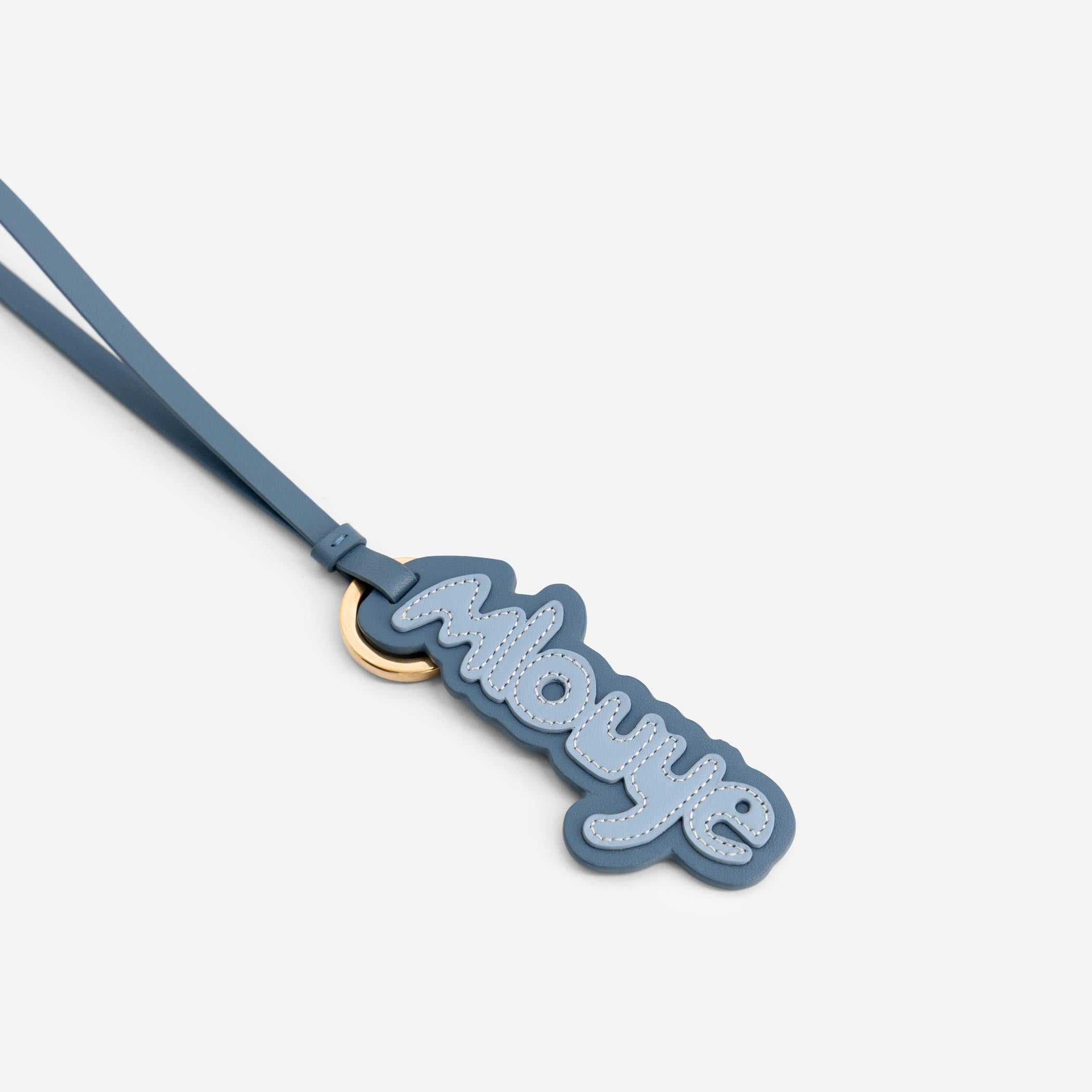 Mlouye Logo Keyring - Denim