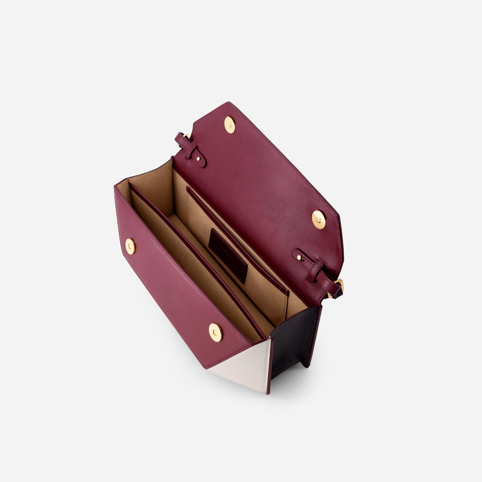 Naomi Baguette - Bordeaux&Off White