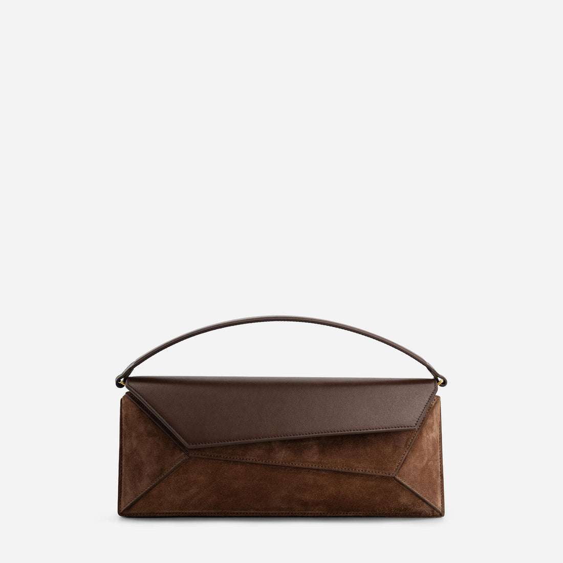 Naomi Baguette in Suede Espresso