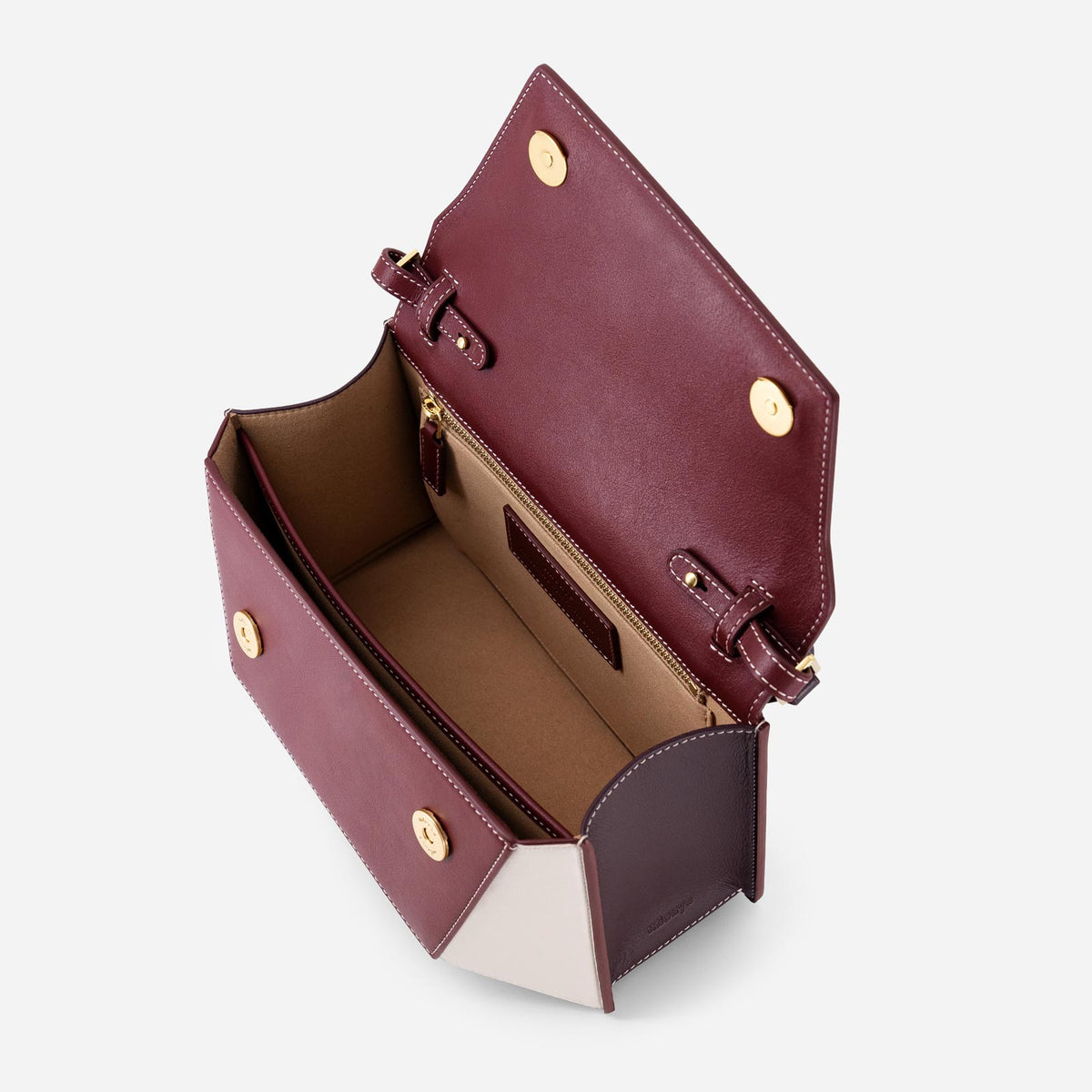 Naomi - Bordeaux&Off White