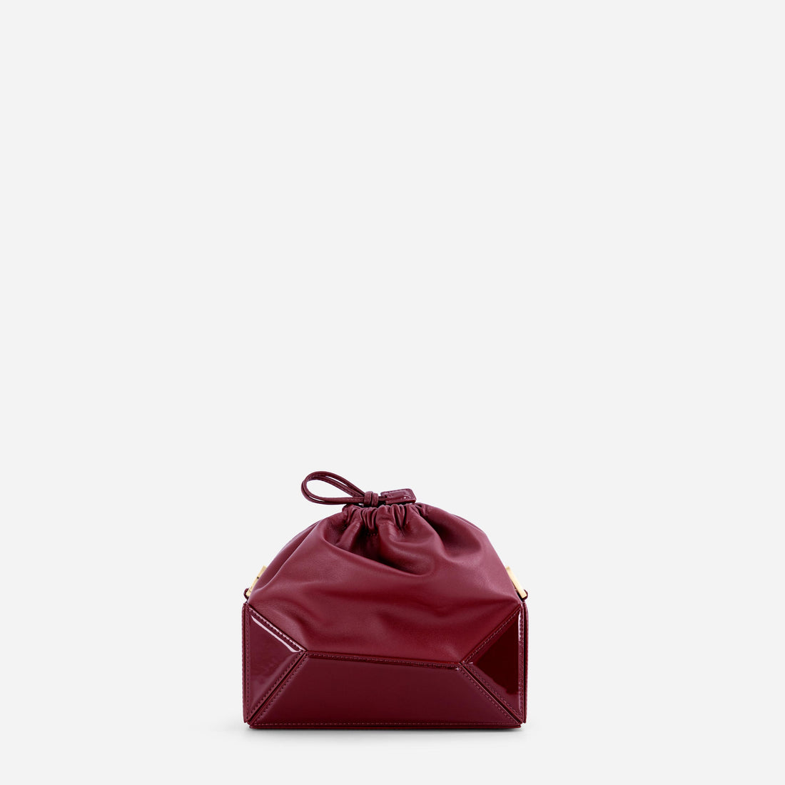 Naomi Pouch in Patent Bordeaux