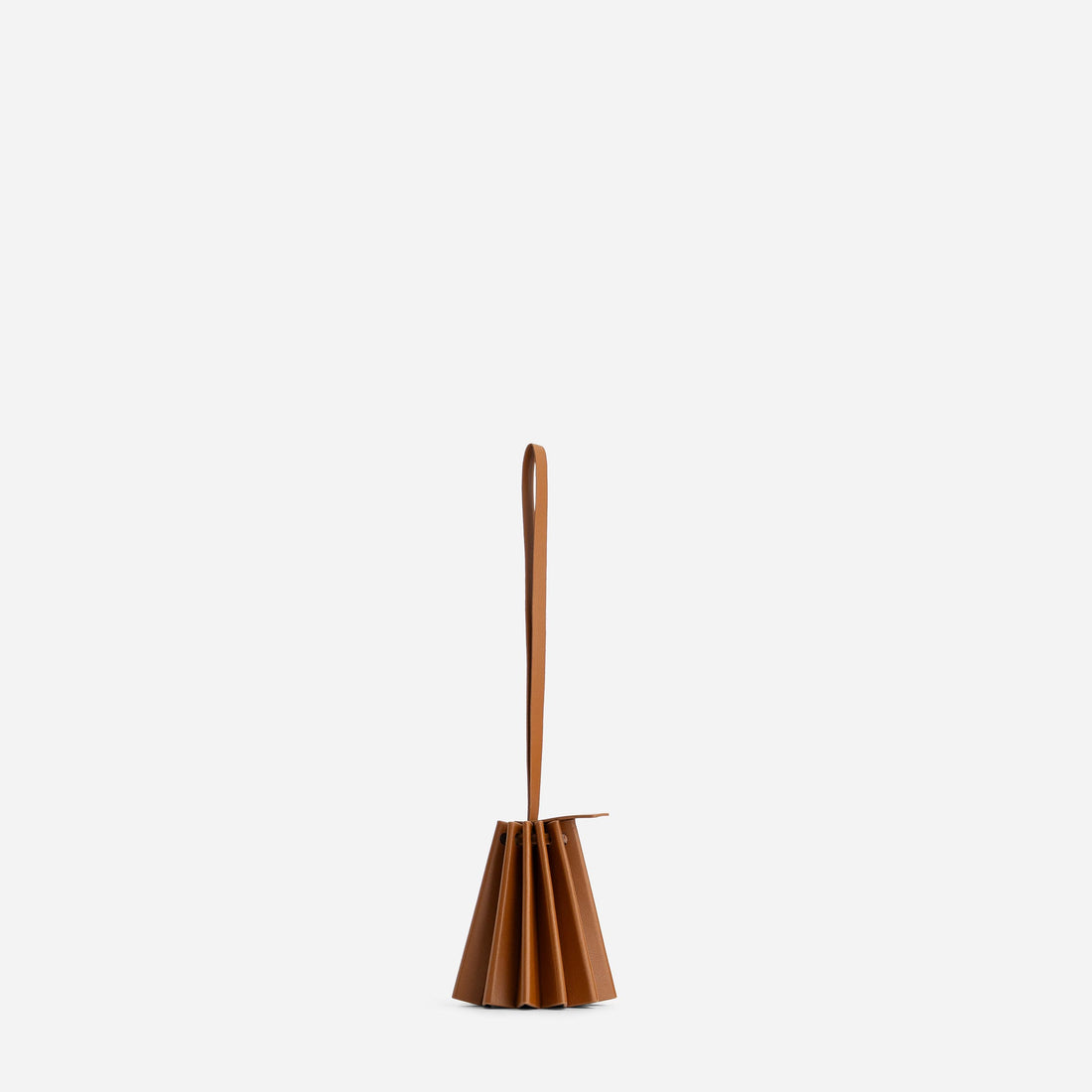 Pleated Keyholder in Tan