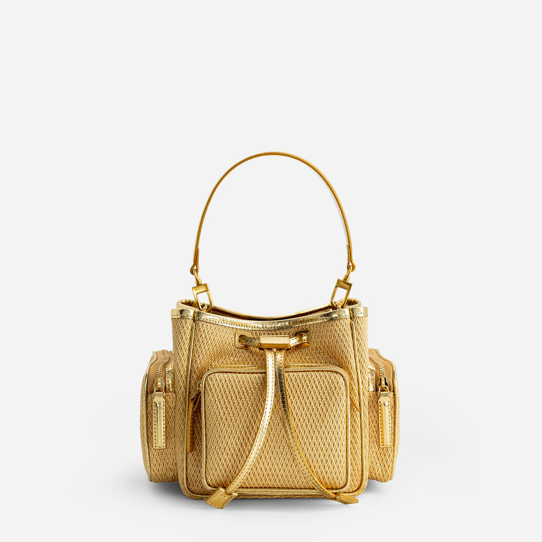 Quad bag in Metallic Gold