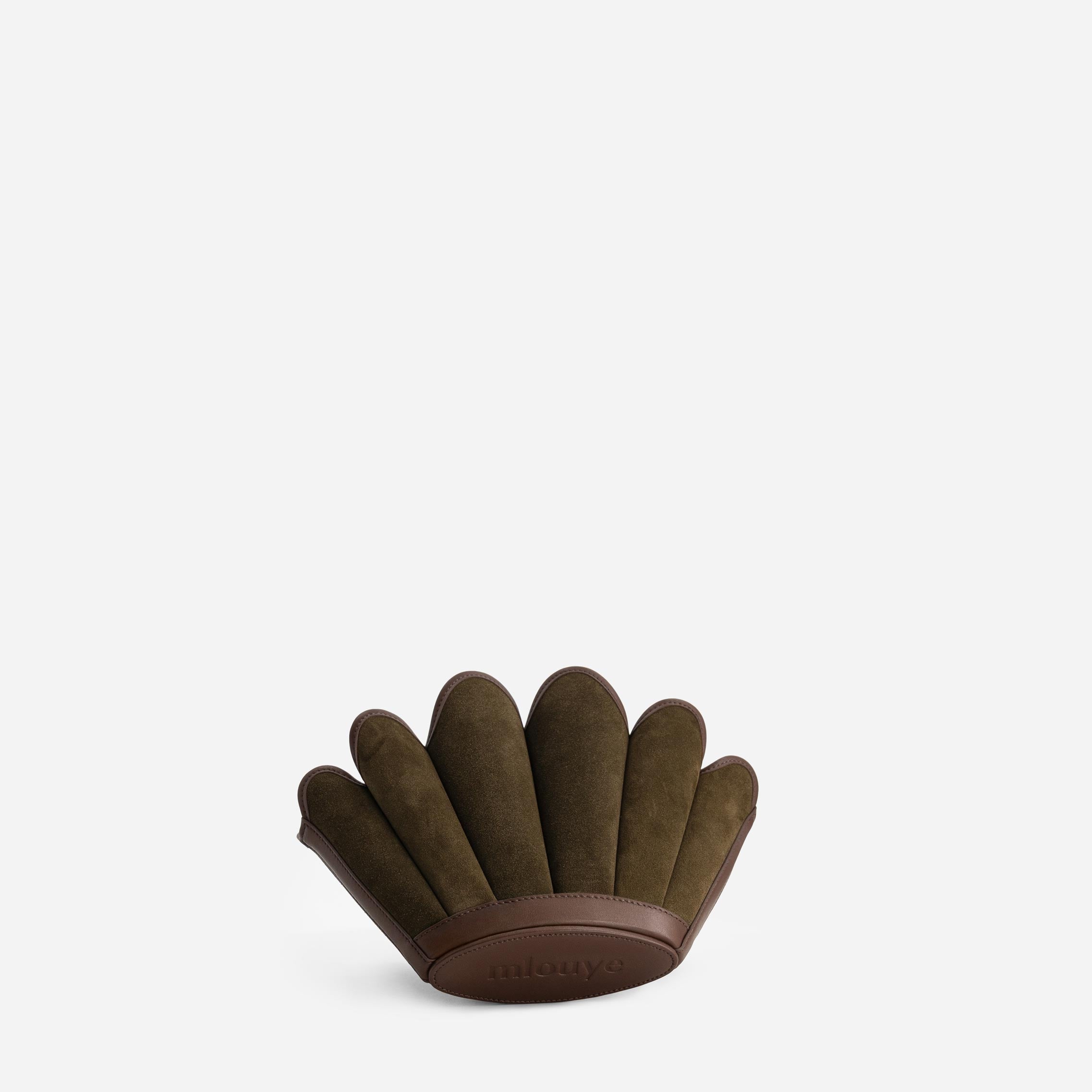 Seashell Crossbody - Suede Moss