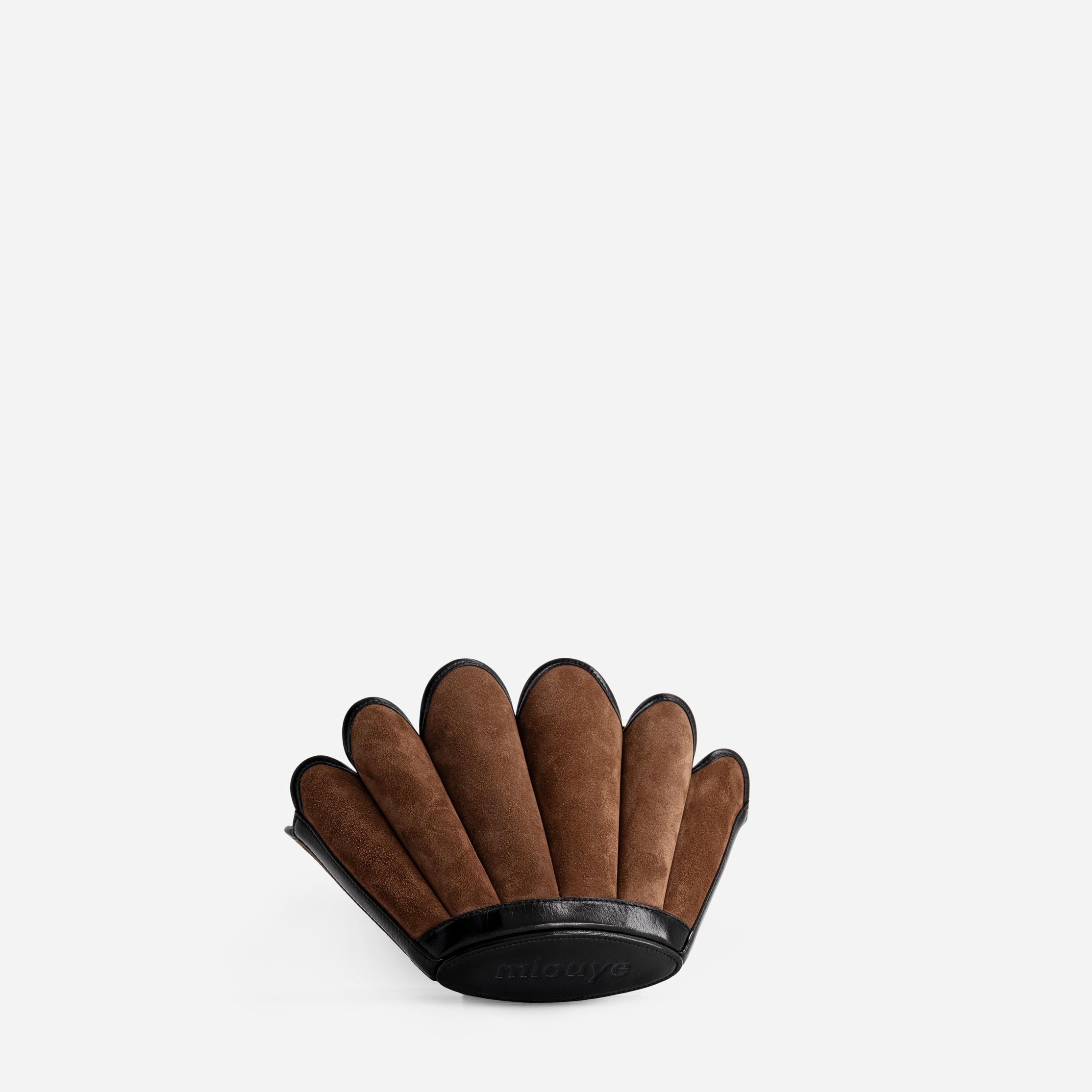 Seashell Crossbody - Suede Espresso