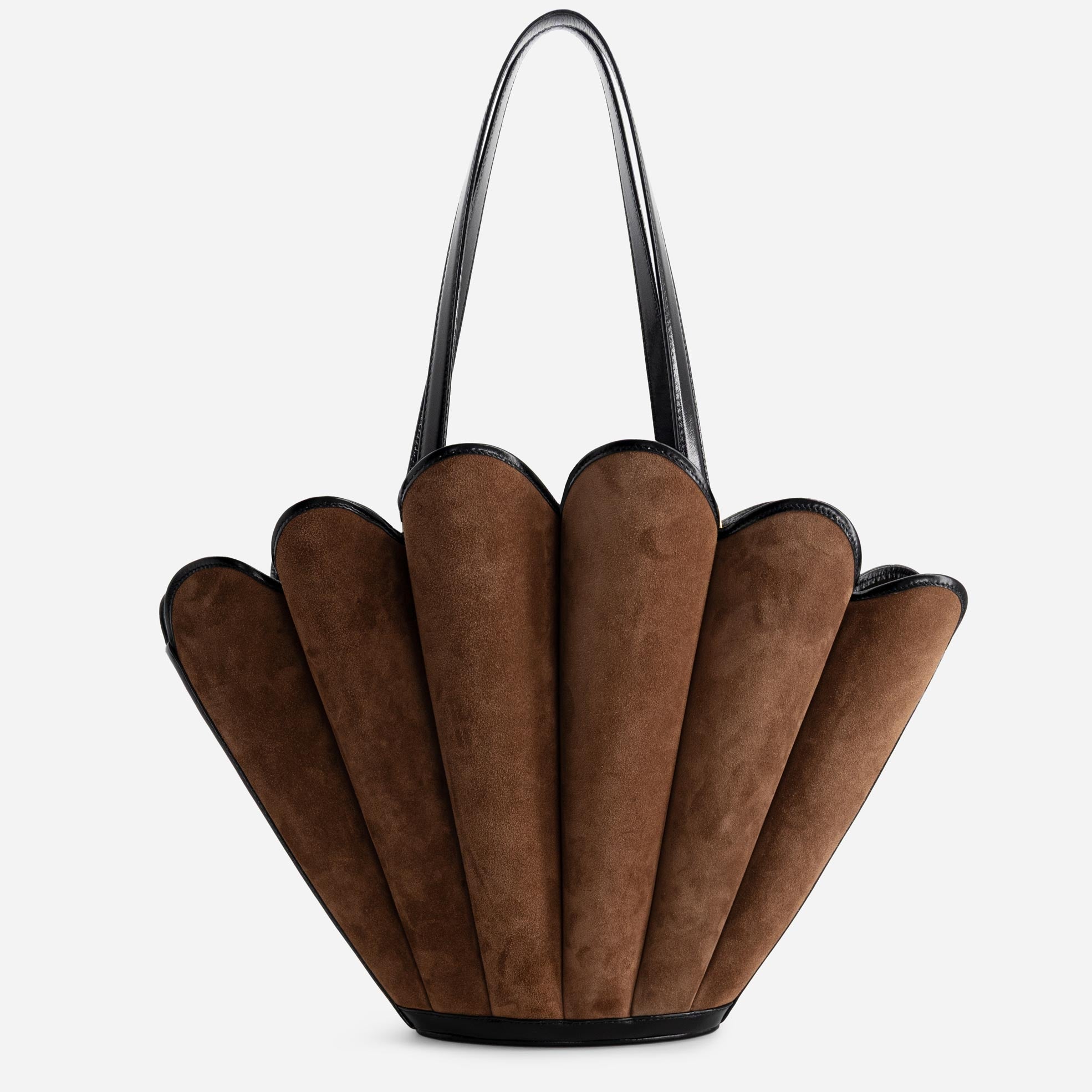 Seashell Tote - Suede Espresso