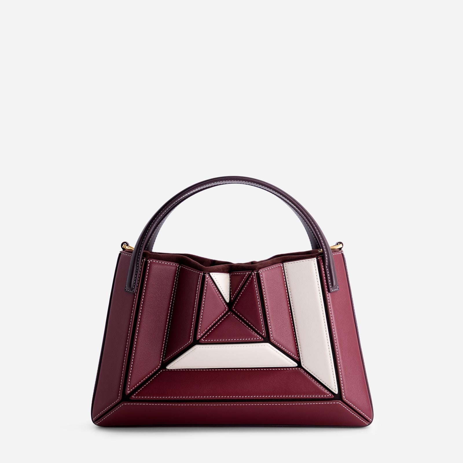 Sera Tote - Bordeaux&Off White