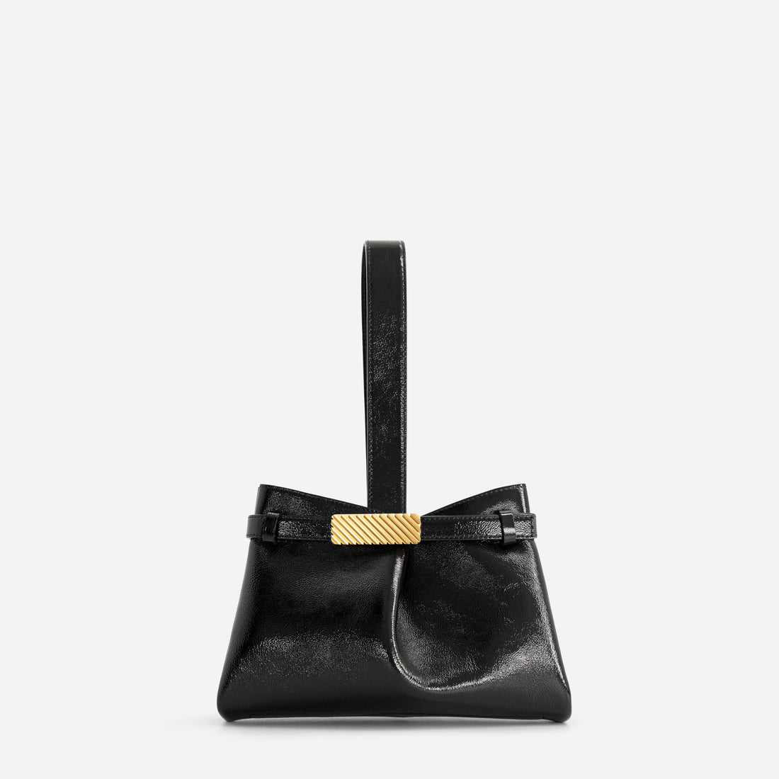 Span Clutch in Naplak Black