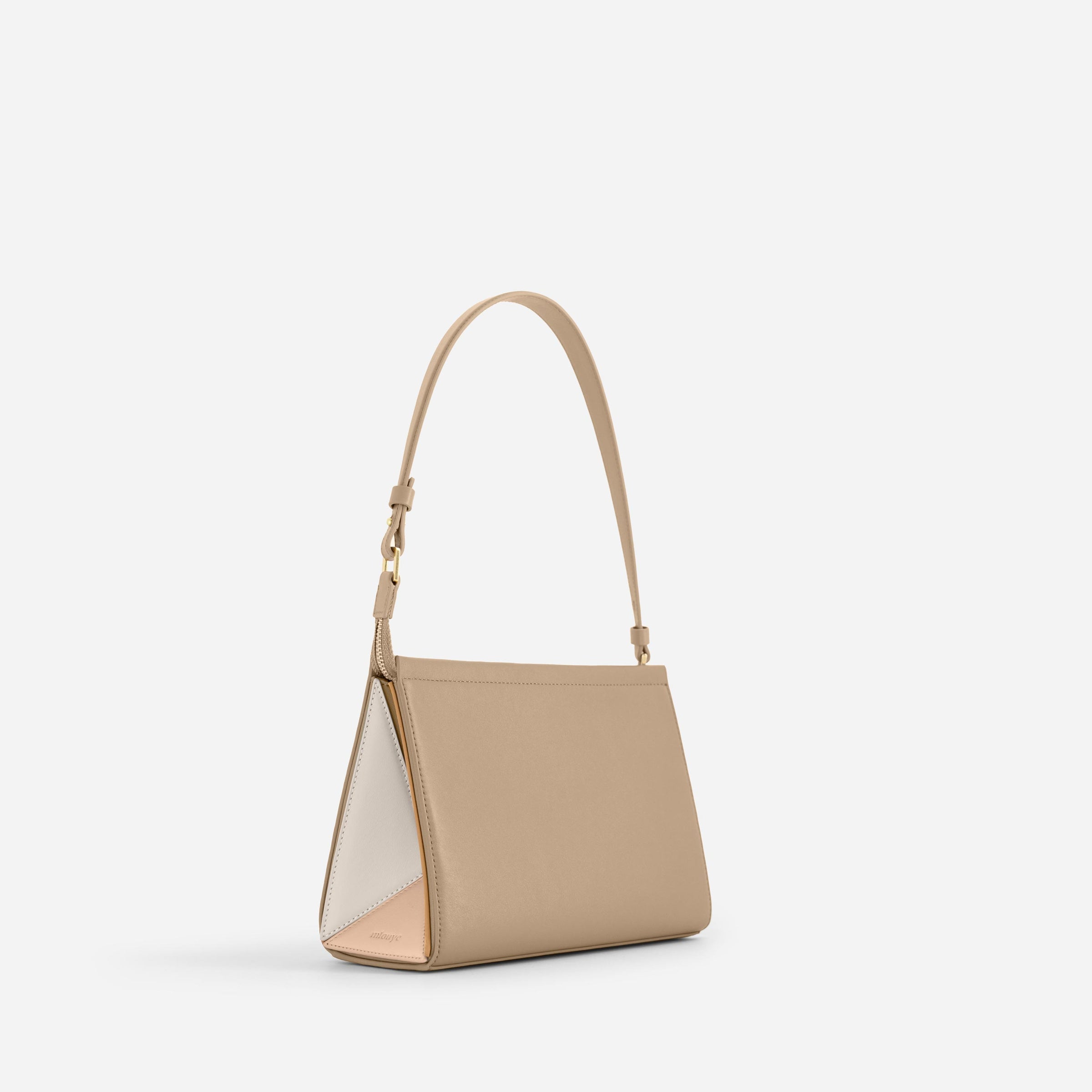 Medium Triangle Pouch - Milky