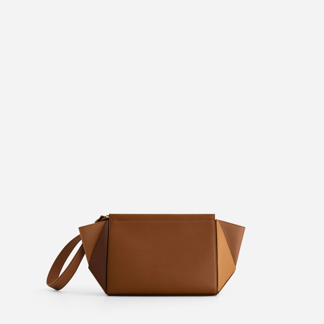Medium Triangle Pouch in Praline