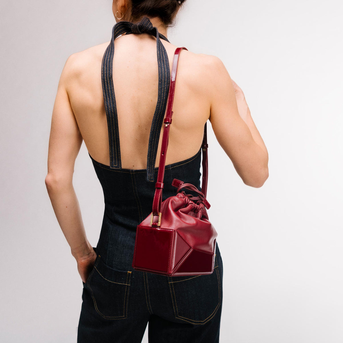 NEOPRENE POUCH - BORDEAUX main image 1