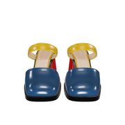 Pleated Heel Mule - Olive