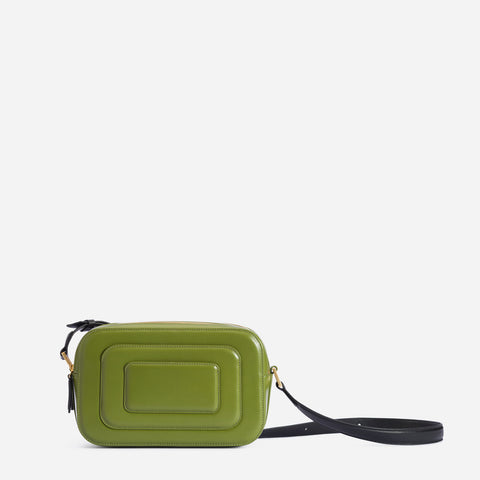 Art Deco Camera Bag - Calla Green